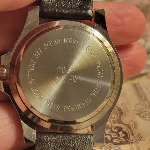 Vintage Watches Junction West Quartz Date Black Dial Japan Movement 2000s - Picture 4 of 10